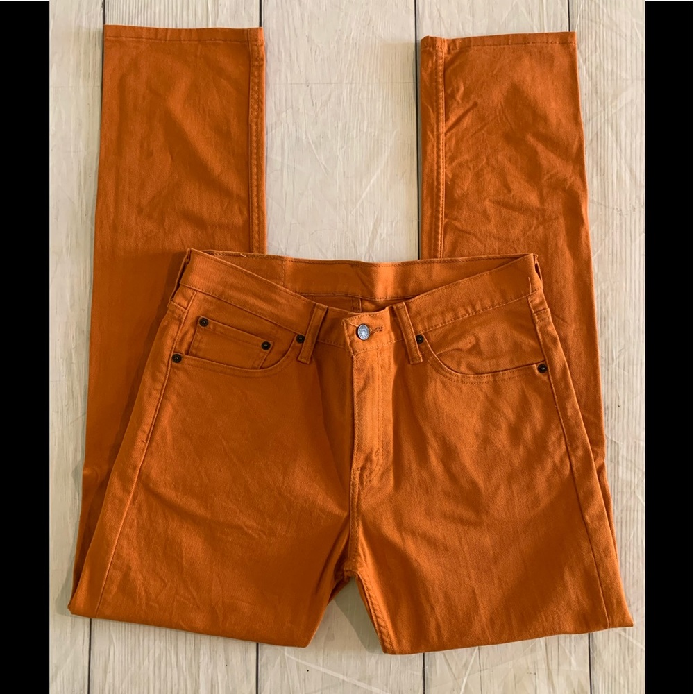 Levi’s Men’s Size 33x32 Rust Color 511 Jeans - Picture 3 of 10